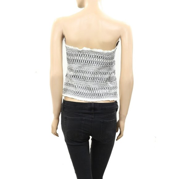 Anthropologie Black and White Crop Top - Picture 5 of 7